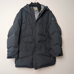 NIKE Puffer Grey Duck Down Jacket 72% Down  28% Feathers, Tag size XXL